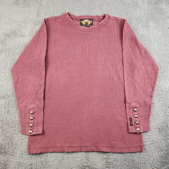 Harley-Davidson Tops - Harley-Davidson Motorcycles Women's Medium Long Sleeve Waffled Thermal Y2K Biker